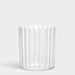 Orrefors Art Glass Orrefors Cut In Number Striped Vase Low