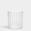 Orrefors Art Glass Orrefors Cut In Number Striped Vase Low