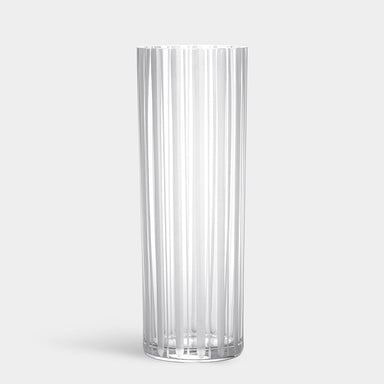 Orrefors Art Glass Orrefors Cut In Number Striped Vase Tall