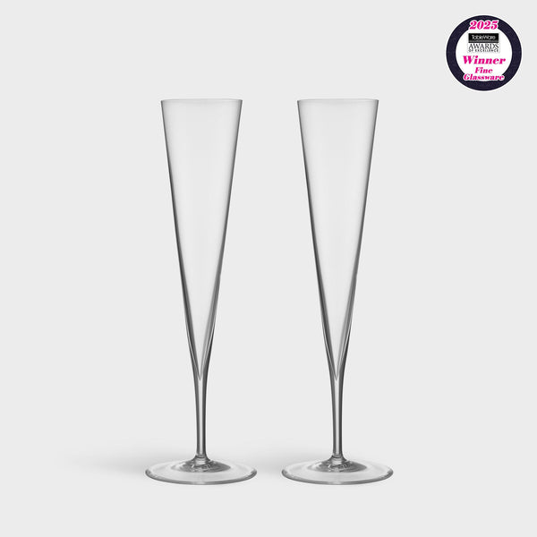 Orrefors Giftware Orrefors Geometry Champagne - Set of 2