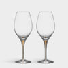 Orrefors Art Glass Orrefors Gold Intermezzo Gold Balance Set of 2