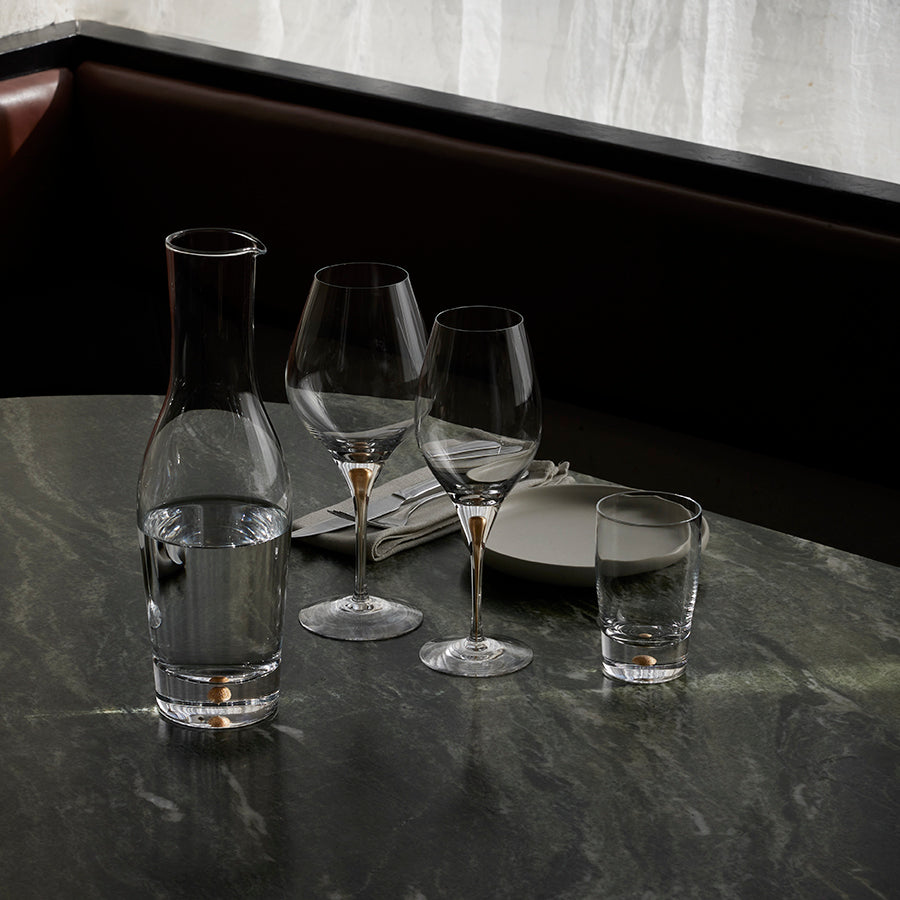 Orrefors Art Glass Orrefors Gold Intermezzo Gold Balance Set of 2