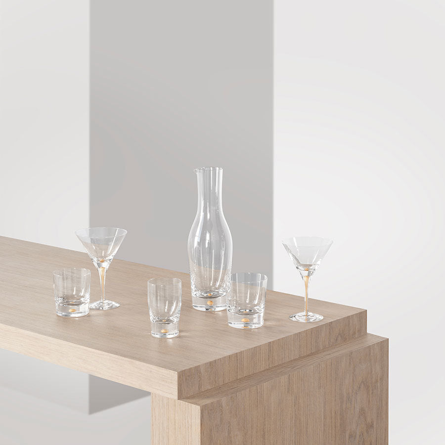 Orrefors Art Glass Orrefors Gold Intermezzo Gold Carafe