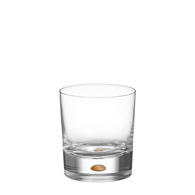 Orrefors Art Glass Orrefors Gold Intermezzo Gold Old Fashioned Set of 2