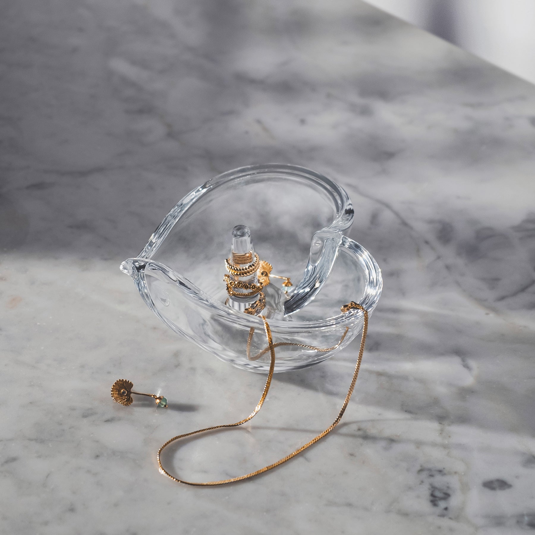 Orrefors Art Glass Orrefors Heart Ring Holder