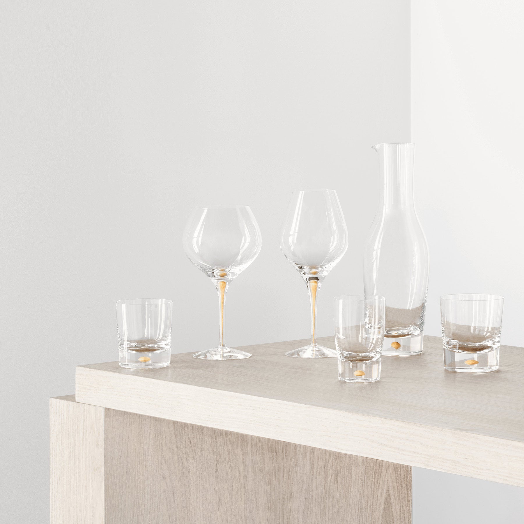 Orrefors Art Glass Orrefors Intermezzo Gold Aroma - Set of 2