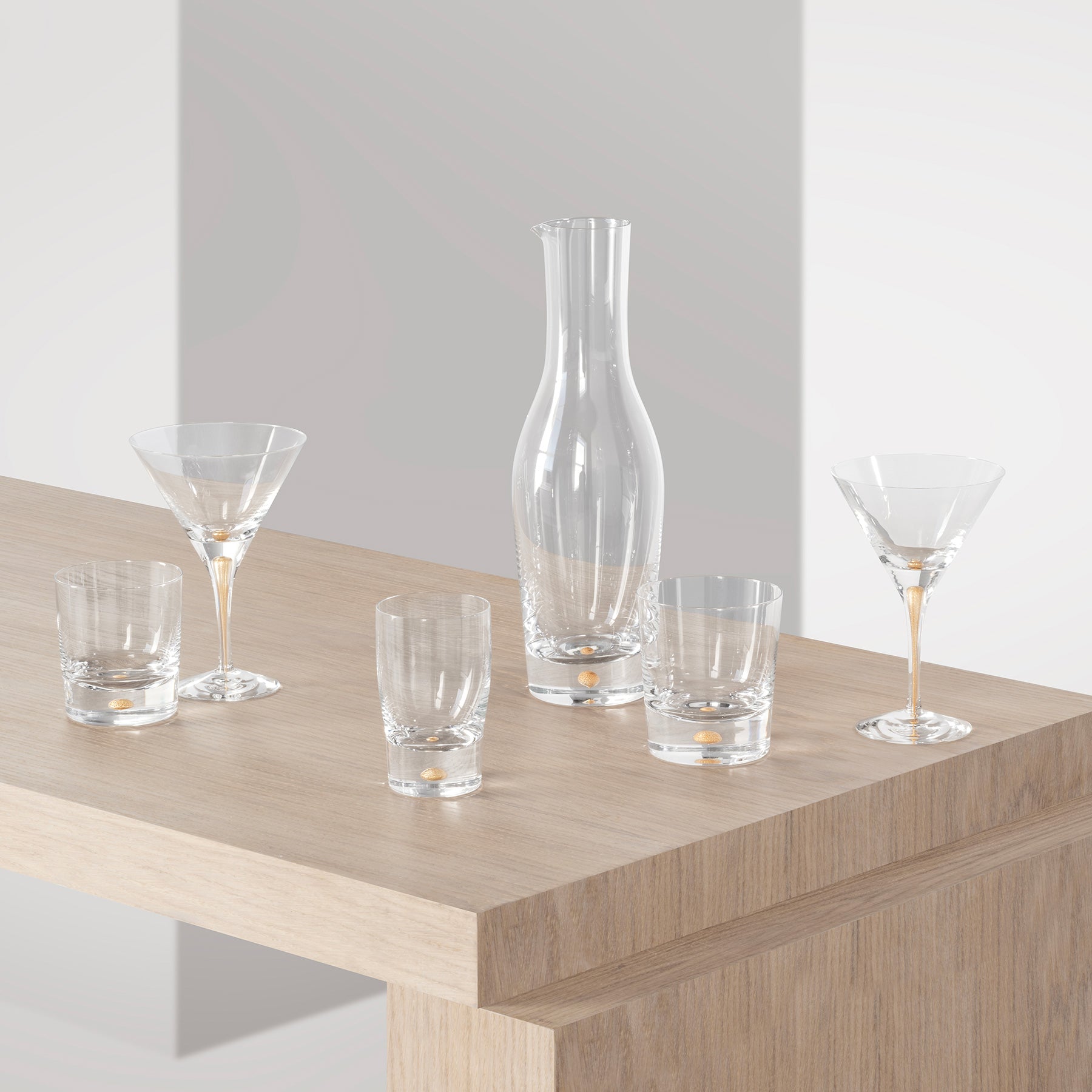 Orrefors Giftware Orrefors Intermezzo Gold Small Tumbler - Set of 2