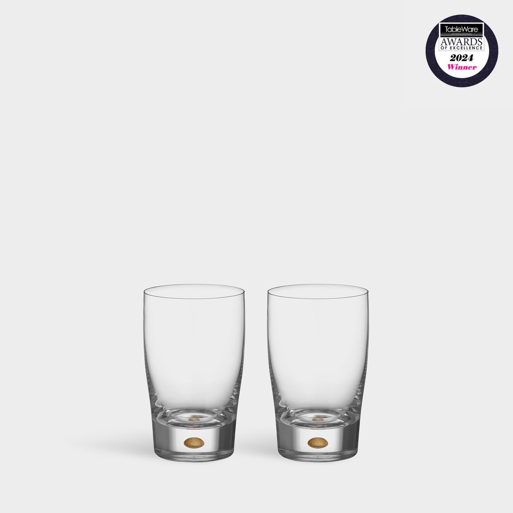 Orrefors Giftware Orrefors Intermezzo Gold Small Tumbler - Set of 2