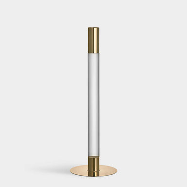 Orrefors Art Glass Orrefors Lumiere Candlestick Gold Large