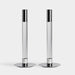 Orrefors Giftware Orrefors Lumiere Candlestick Silver Medium - Set of 2