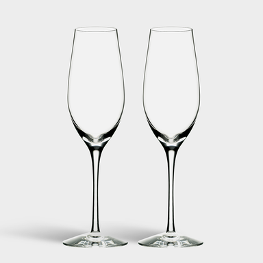 Orrefors Art Glass Orrefors Merlot Champagne - Set of 2