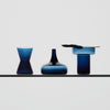Orrefors Giftware Orrefors Midsummer Vases Midnight Blue Mini Set Of 7 Ltd