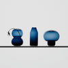 Orrefors Giftware Orrefors Midsummer Vases Midnight Blue Mini Set Of 7 Ltd