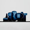 Orrefors Giftware Orrefors Midsummer Vases Midnight Blue Mini Set Of 7 Ltd