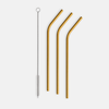 Orrefors Art Glass Orrefors Peak Cocktail Straws - Set of 4