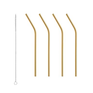 Orrefors Art Glass Orrefors Peak Cocktail Straws - Set of 4
