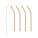 Orrefors Art Glass Orrefors Peak Cocktail Straws - Set of 4