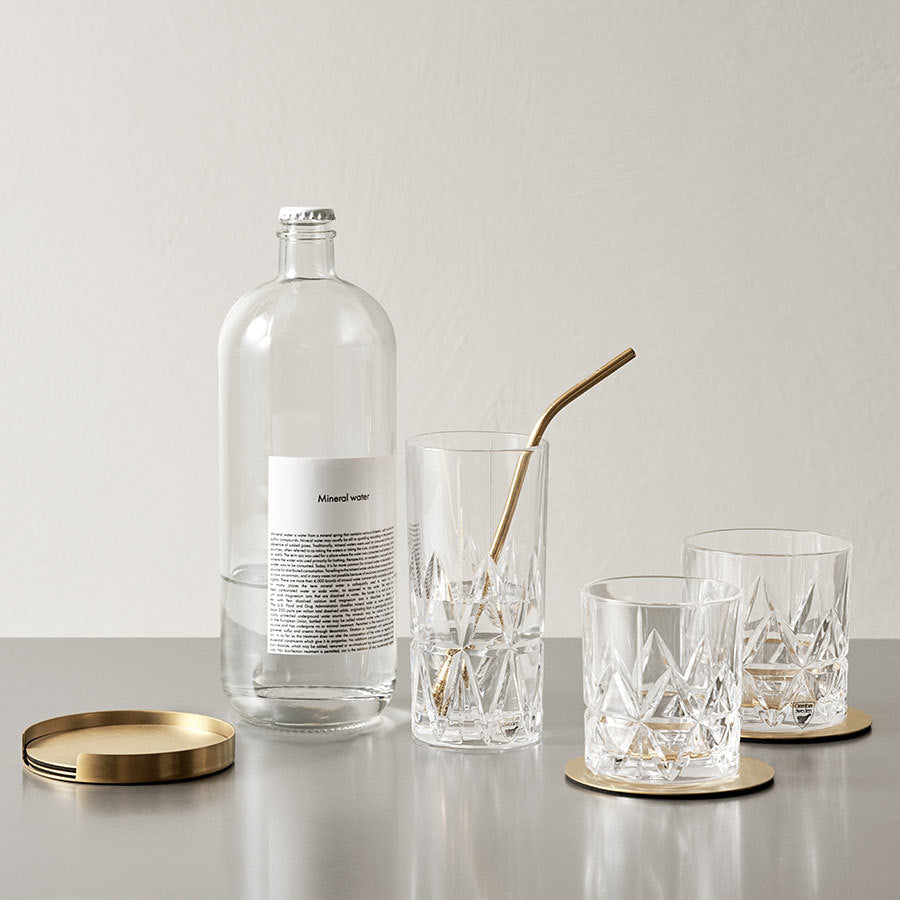 Orrefors Art Glass Orrefors Peak Cocktail Straws - Set of 4