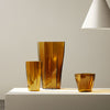 Orrefors Art Glass Orrefors Reed Vase Amber Large