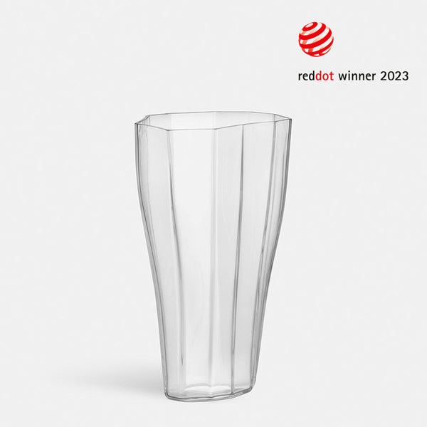Orrefors Art Glass Orrefors Reed Vase Clear Medium