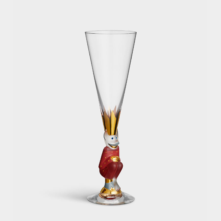 Orrefors Art Glass Orrefors Sparkling Devil Champagne Red