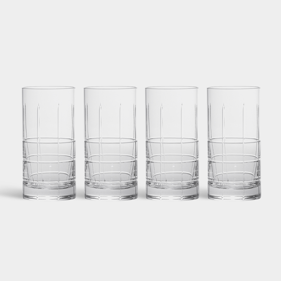 Orrefors Art Glass Orrefors Street Highball - Set of 4