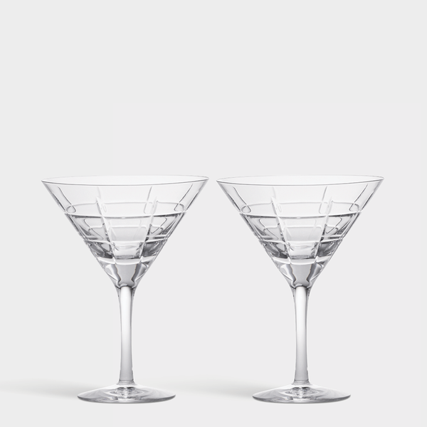 Orrefors Art Glass Orrefors Street Martini - Set of 2