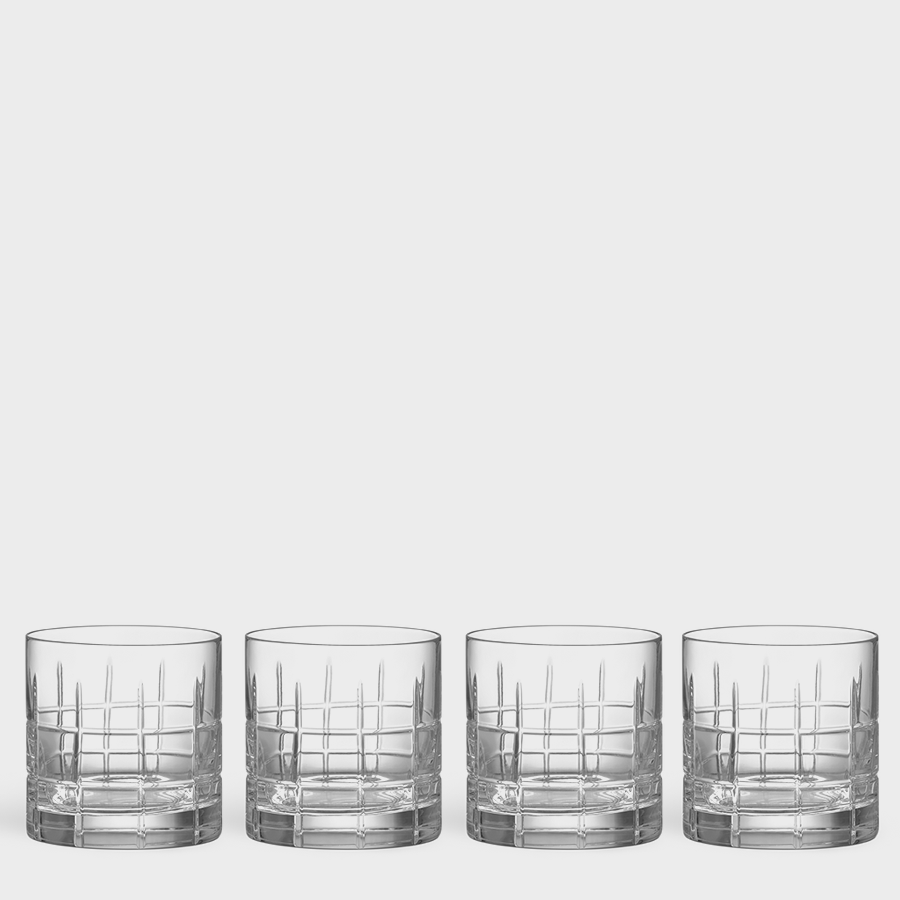 Orrefors Art Glass Orrefors Street Old Fashioned - Set of 4