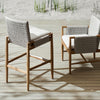 Palecek Furniture I/O BASKET WEAVE 4J / Motor Freight - Rate TBQ Palecek Alden Outdoor 30" Barstool