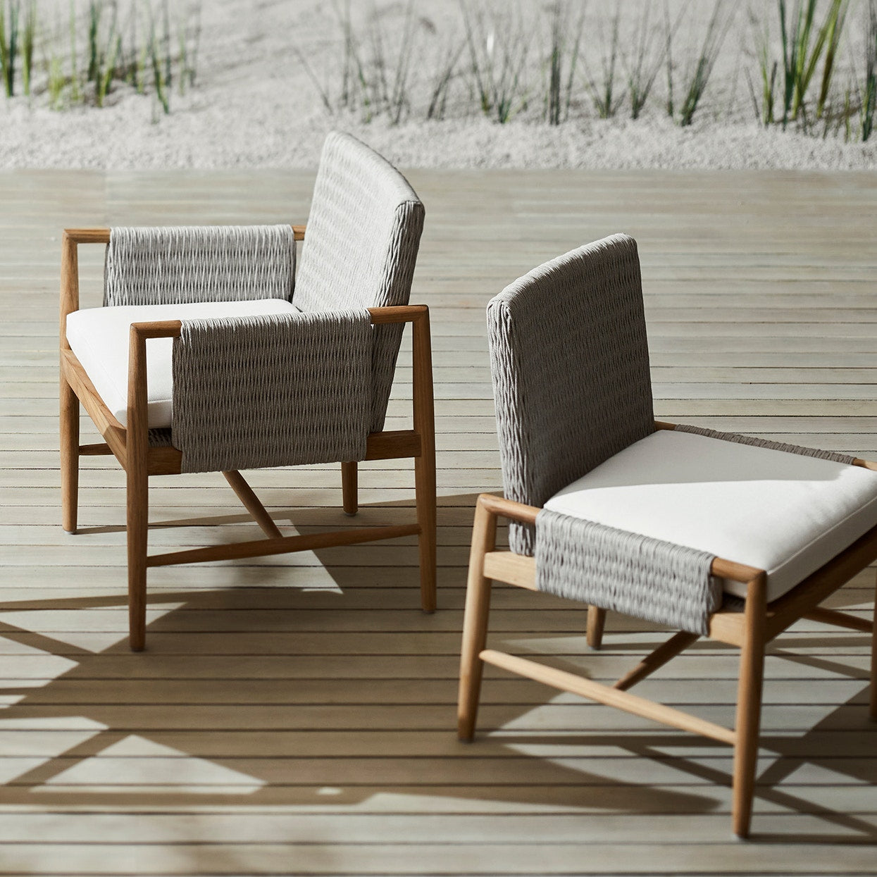 Palecek Furniture I/O BASKET WEAVE 4J / Motor Freight - Rate TBQ Palecek Alden Outdoor Arm Chair