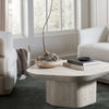 Palecek Furniture Default Title / Motor Freight - Rate TBQ Palecek Algiers Travertine Outdoor Coffee Table, Short