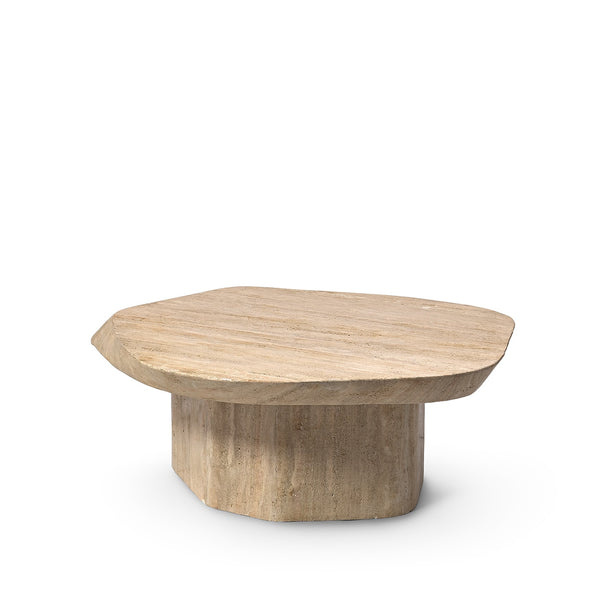 Palecek Furniture Default Title / Motor Freight - Rate TBQ Palecek Algiers Travertine Outdoor Coffee Table, Short