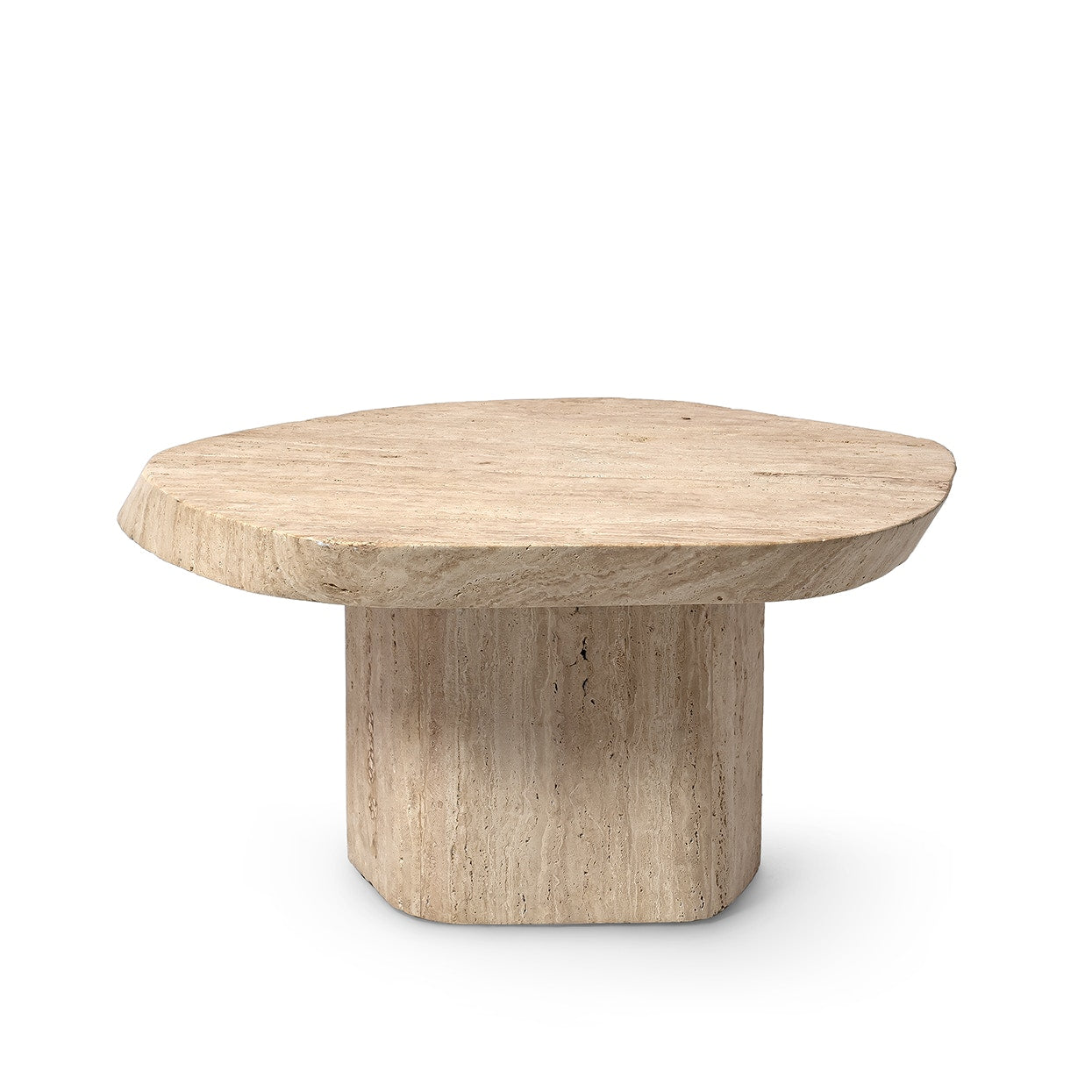Palecek Furniture Default Title / Motor Freight - Rate TBQ Palecek Algiers Travertine Outdoor Coffee Table, Tall