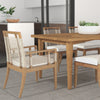 Palecek Furniture I/O SAILCLOTH SALT 64 / Motor Freight - Rate TBQ Palecek Amalfi Outdoor Teak Arm Chair