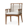 Palecek Furniture I/O SAILCLOTH SALT 64 / Motor Freight - Rate TBQ Palecek Amalfi Outdoor Teak Arm Chair