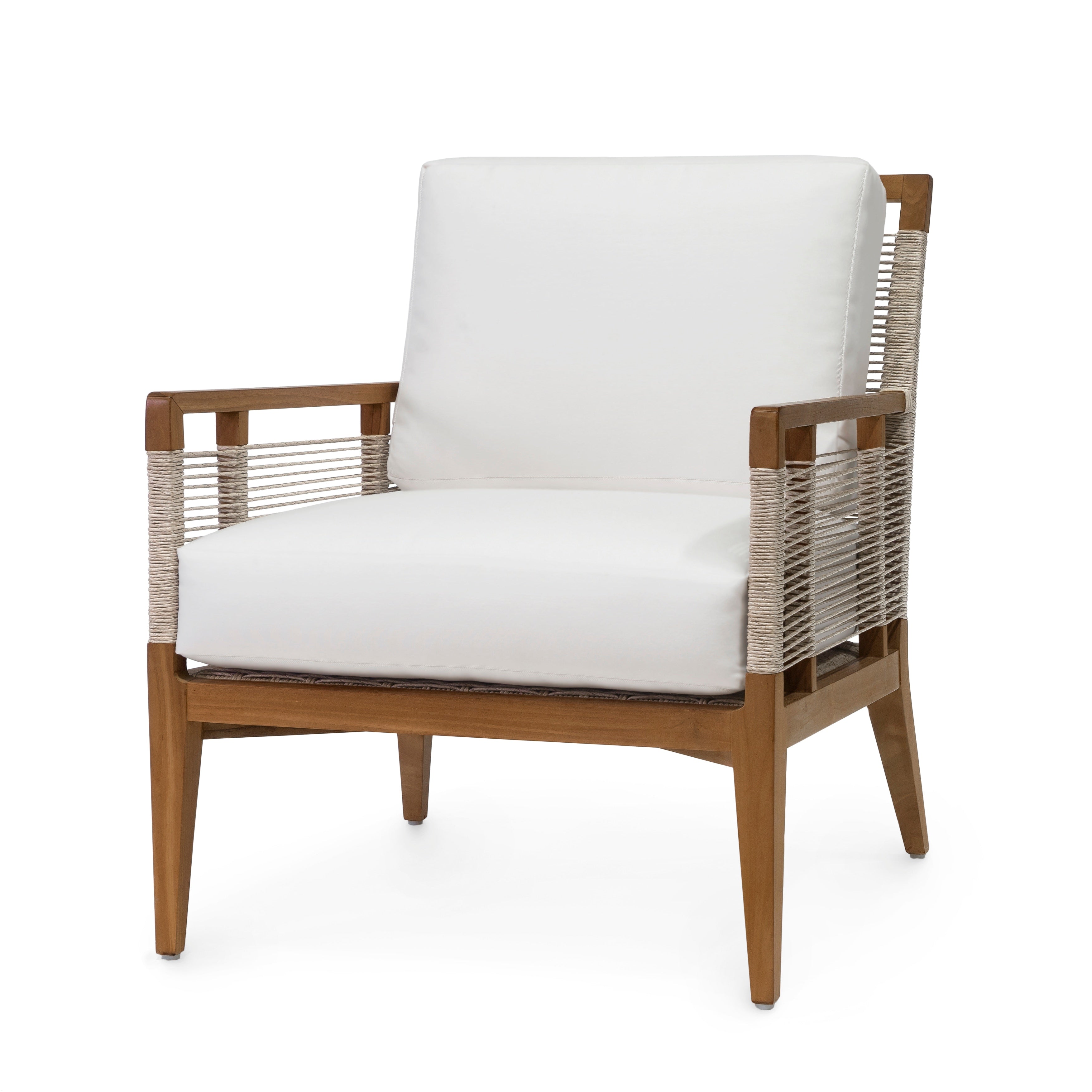 Palecek Lighting I/O SAILCLOTH SALT 64 / Motor Freight - Rate TBQ Palecek Amalfi Outdoor Teak Lounge Chair