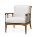 Palecek Lighting I/O SAILCLOTH SALT 64 / Motor Freight - Rate TBQ Palecek Amalfi Outdoor Teak Lounge Chair