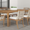Palecek Furniture I/O SAILCLOTH SALT 64 / Motor Freight - Rate TBQ Palecek Amalfi Outdoor Teak Side Chair