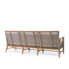 Palecek Furniture I/O SAILCLOTH SALT 64 / Motor Freight - Rate TBQ Palecek Amalfi Outdoor Teak Sofa