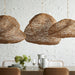 Palecek Lighting Palecek Andorra Wicker Pendant, Small Natural