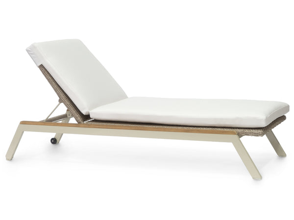 Palecek Furniture I/O SAILCLOTH SALT 64 / Motor Freight - Rate TBQ Palecek Arona Outdoor Chaise Lounge