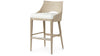 Palecek Furniture I/O BASKET WEAVE 4J / Motor Freight - Rate TBQ Palecek Avalon 30" Barstool, Cerused White