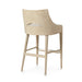 Palecek Furniture I/O BASKET WEAVE 4J / Motor Freight - Rate TBQ Palecek Avalon 30" Barstool, Cerused White