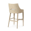 Palecek Furniture I/O BASKET WEAVE 4J / Motor Freight - Rate TBQ Palecek Avalon 30" Barstool, Cerused White