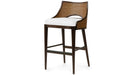 Palecek Furniture I/O BASKET WEAVE 4J / Motor Freight - Rate TBQ Palecek Avalon 30" Barstool, Dark Walnut
