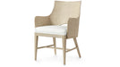 Palecek Furniture I/O BASKET WEAVE 4J / Motor Freight - Rate TBQ Palecek Avalon Arm Chair, Cerused White