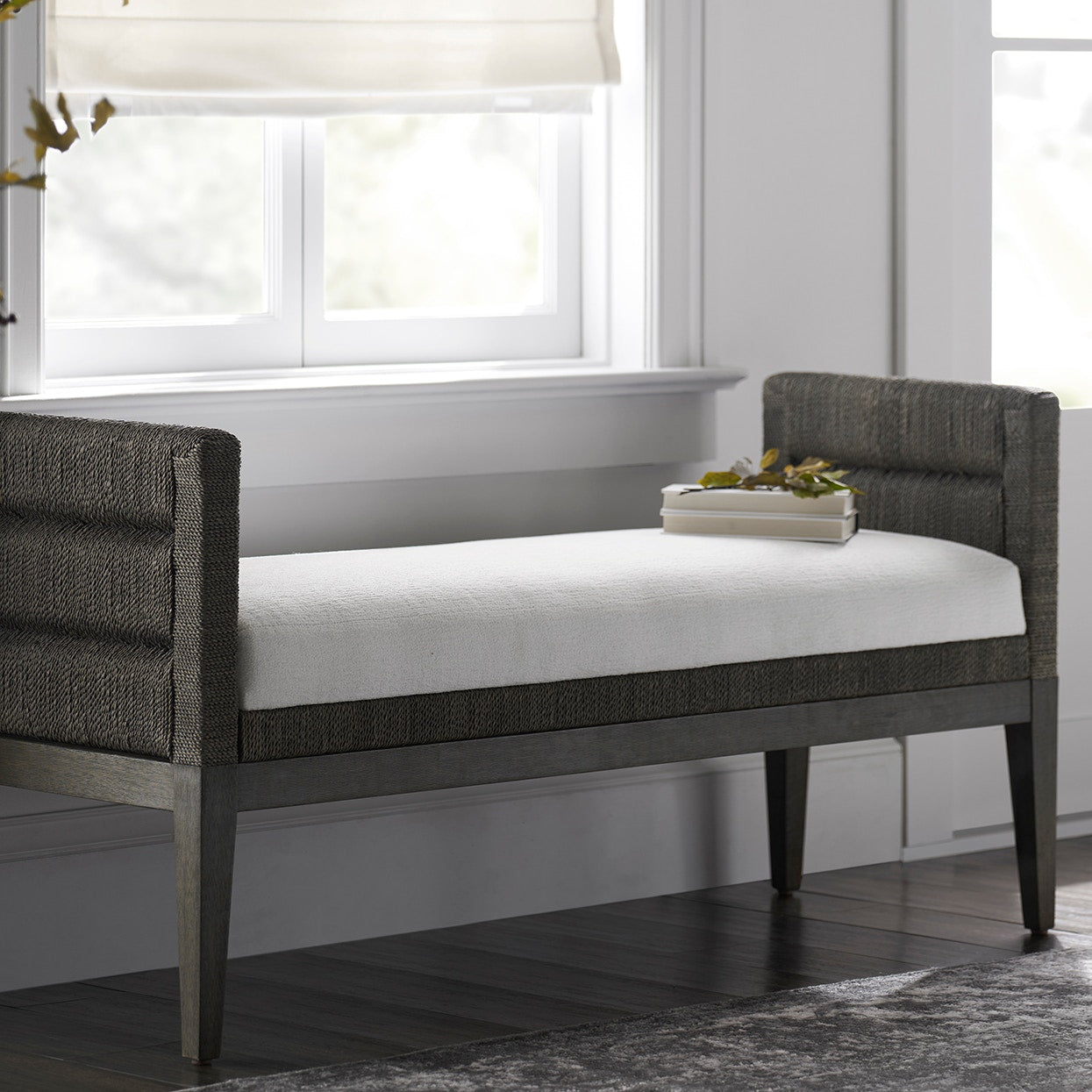 Palecek Furniture I/O SAILCLOTH SALT 64 / Motor Freight - Rate TBQ Palecek Bartley Bench