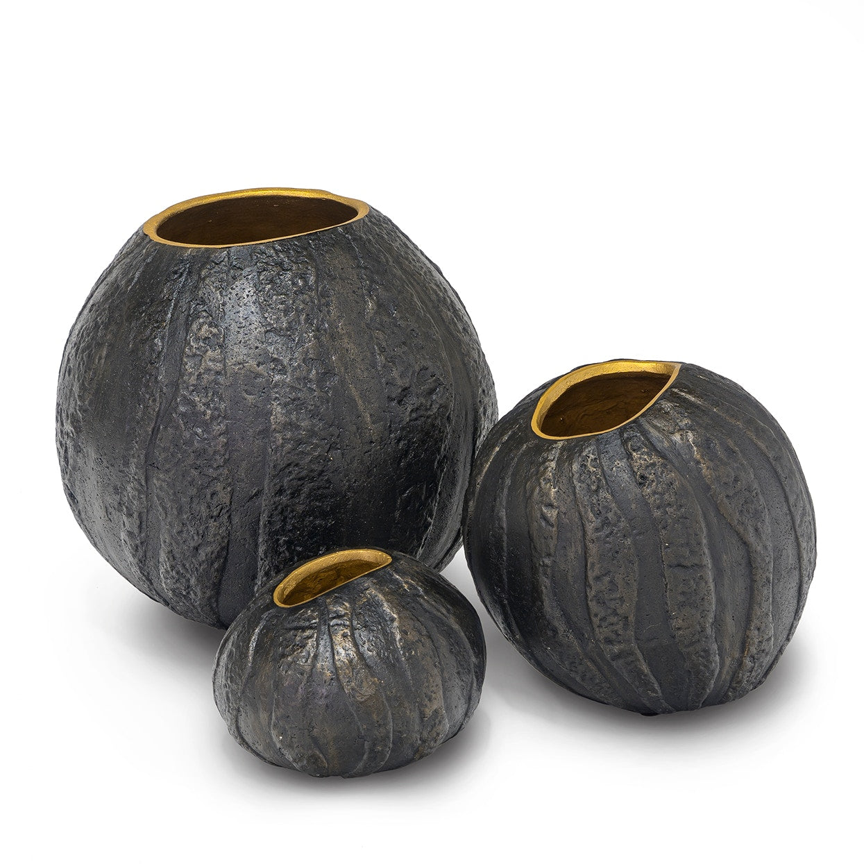 Palecek Home Decor Palecek Batu Outdoor Urns, Set Of 3