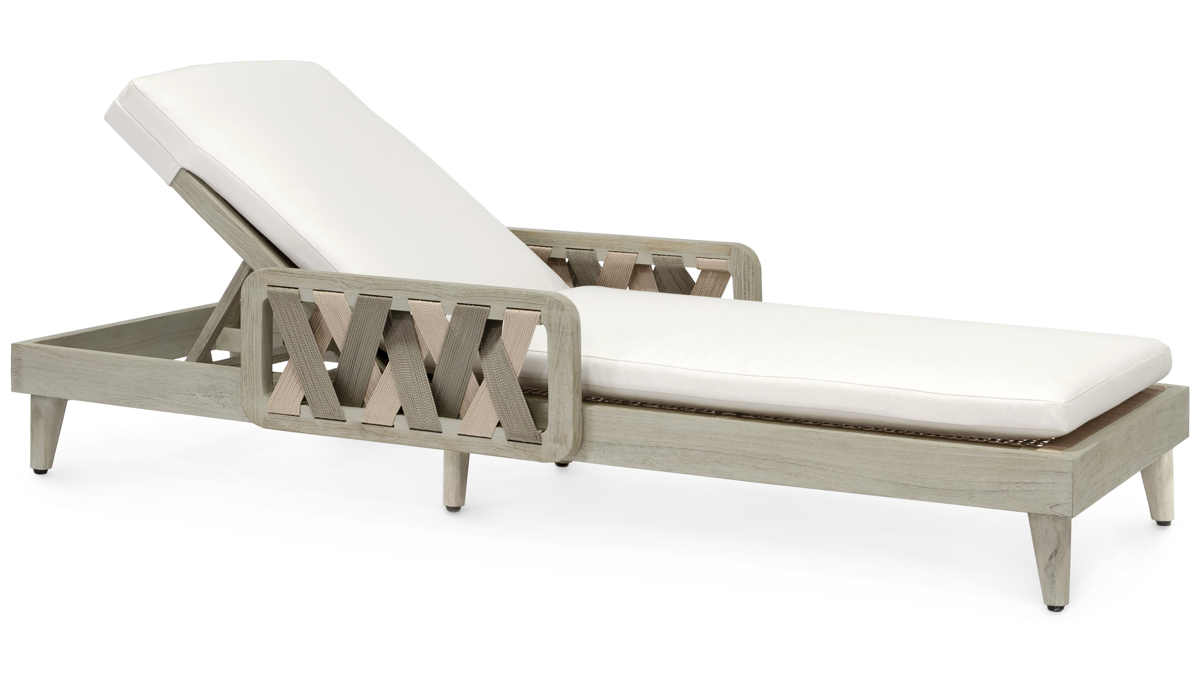 Palecek Furniture I/O SAILCLOTH SALT 64 / Motor Freight - Rate TBQ Palecek Boca Outdoor Chaise Lounge