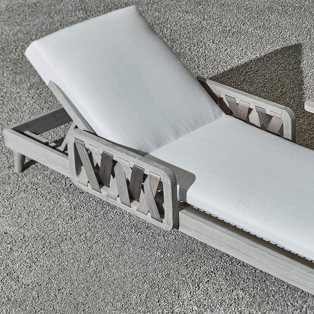 Palecek Furniture I/O SAILCLOTH SALT 64 / Motor Freight - Rate TBQ Palecek Boca Outdoor Chaise Lounge